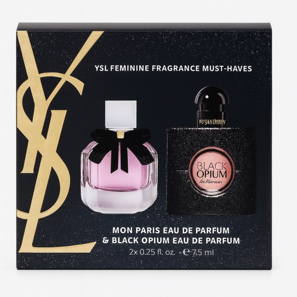 Yves Saint Laurent Mon Paris & Black Opium Mini Gift Set – NEW - Picture 4 of 4